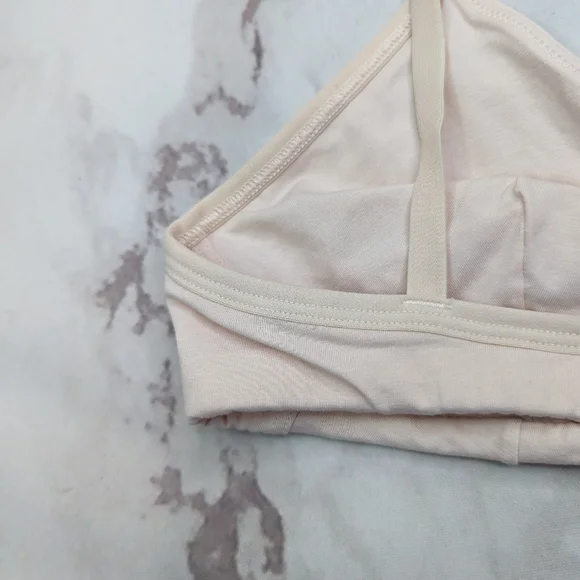 Everlane Bra Women Pink Square Neck Tank Cotton Bralette Active Supima N… - Picture 7 of 11